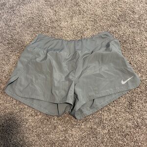 Grey athletic shorts